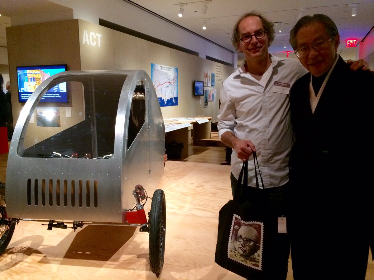 FuturePeopleTwo's tweet photo. #buckminsterfuller design partner Thomas Tse Kwai Zung @cooperhewitt #orbit #car #sustainablevehicle #futurepeople #futurecycles #dymaxion https://t.co/GoUIHuZ2qb