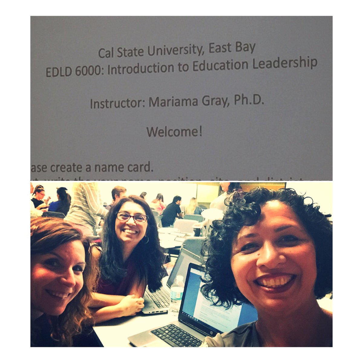 MargaMarshall's tweet photo. #admincredential here we goooo! 1st Day of the Program con mis amigas @sbomobil y @sonia_truji #vayatres #lastraviesas #CALStateEastBay https://t.co/oL1N3OJL6g