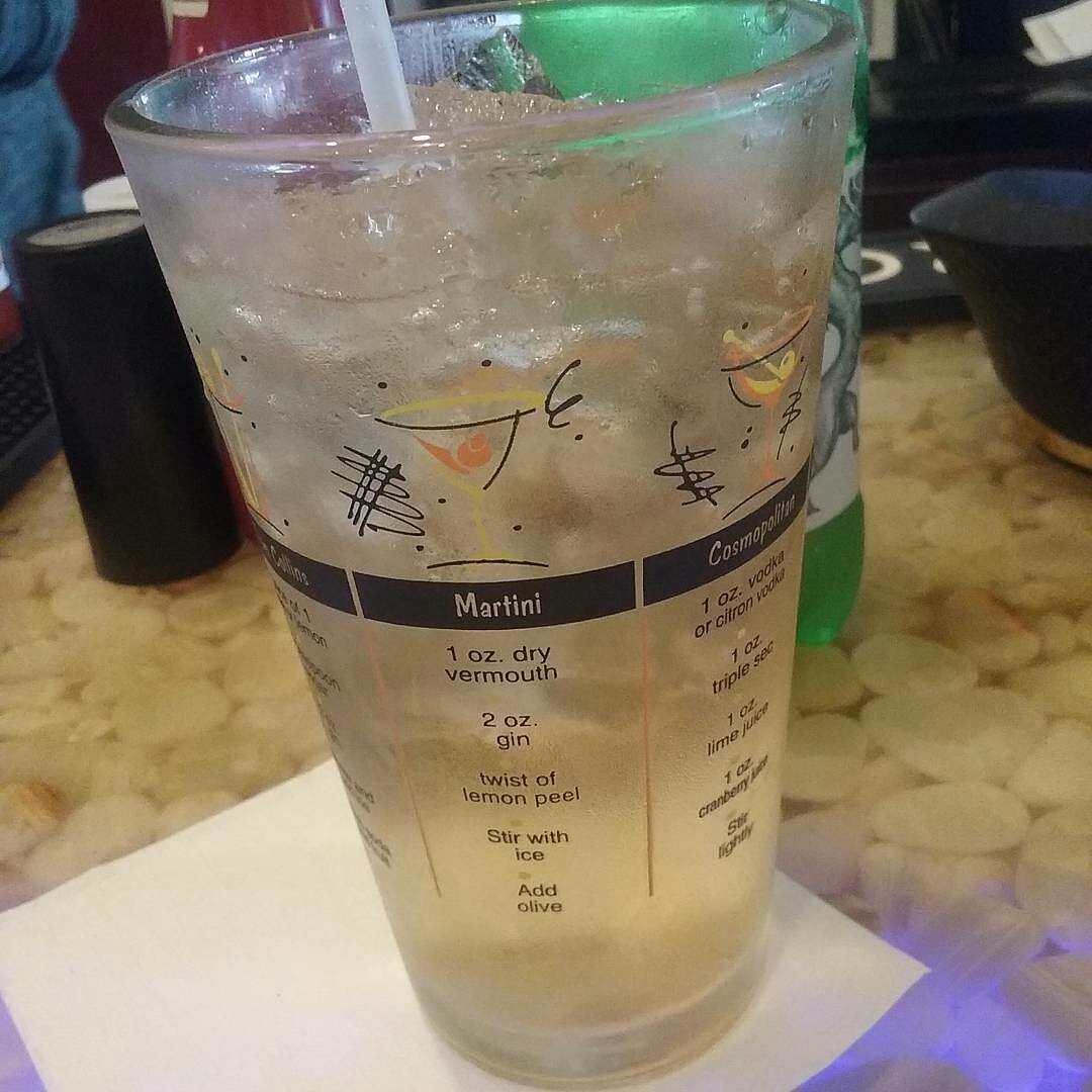 HeyMsE's tweet photo. Luv the glass w/ #cocktailrecipes on it they served my soda in @ #AlcoveMartiniBar @iamtonyataylor #niceglassware https://t.co/V0I08TQLqp