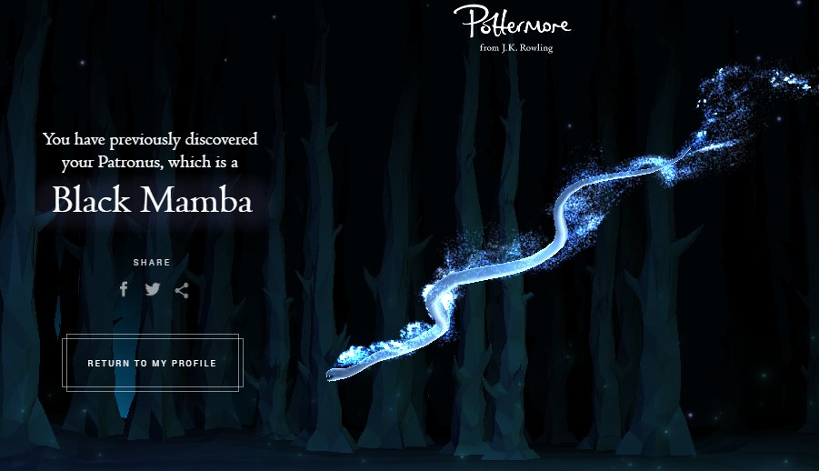 Mi patronus es una black mamba. 