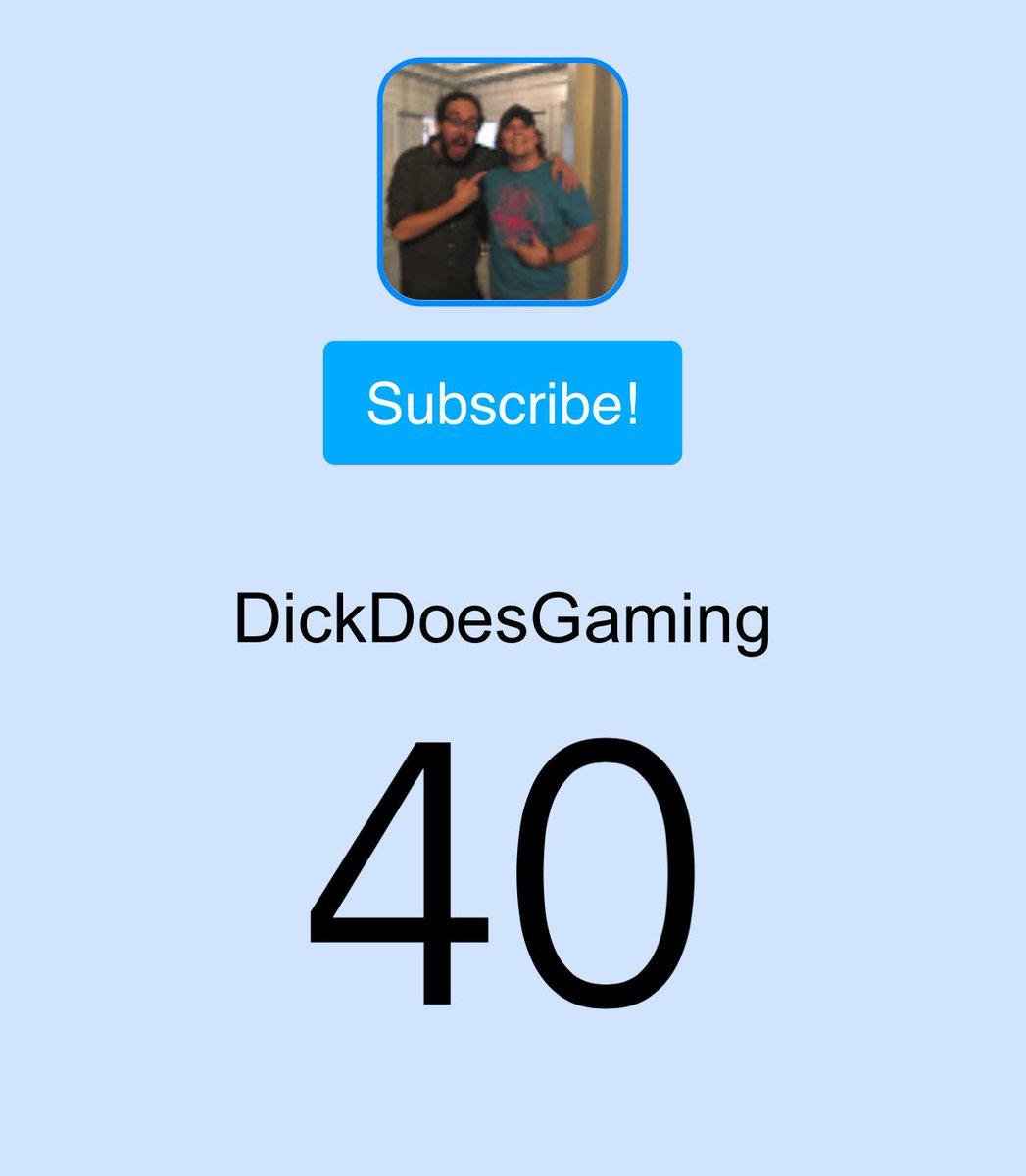 Richardw55's tweet photo. May not seem like much but thank you so much for getting me to 40 subscribers on youtube! You rock! https://t.co/wQEB5HuVza
