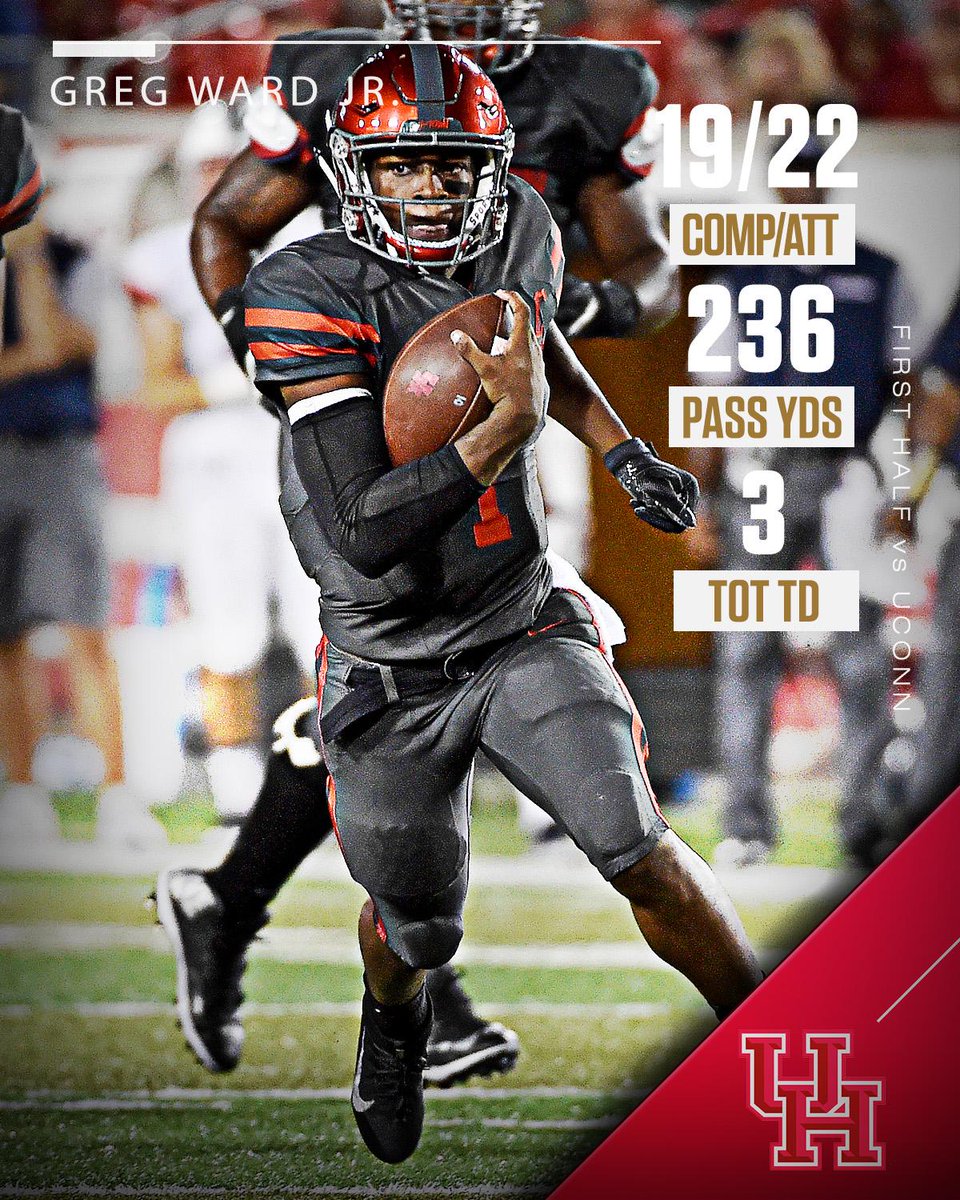 SportsSpeech's tweet photo. Greg Ward Jr. keeping it business as usual. Houston up at the half.

cc:@SportsCenter https://t.co/nsjIMMFPLK