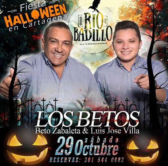 El sábado 29 de Octubre El Emperador del Acordeon y El Todo Terreno del Vallenato estarán deleitando al público cartagenero con su música