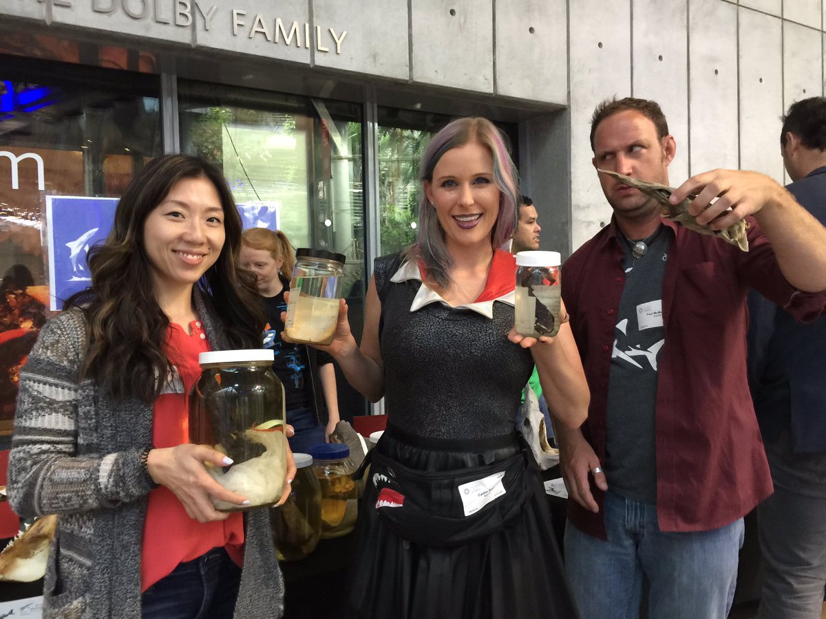Team_ORF's tweet photo. Hangin' out with sharky friends at the @MLMLmarinesci table at @calacademy #nightlife #sharktoberfest! https://t.co/5A8fEdCOlO