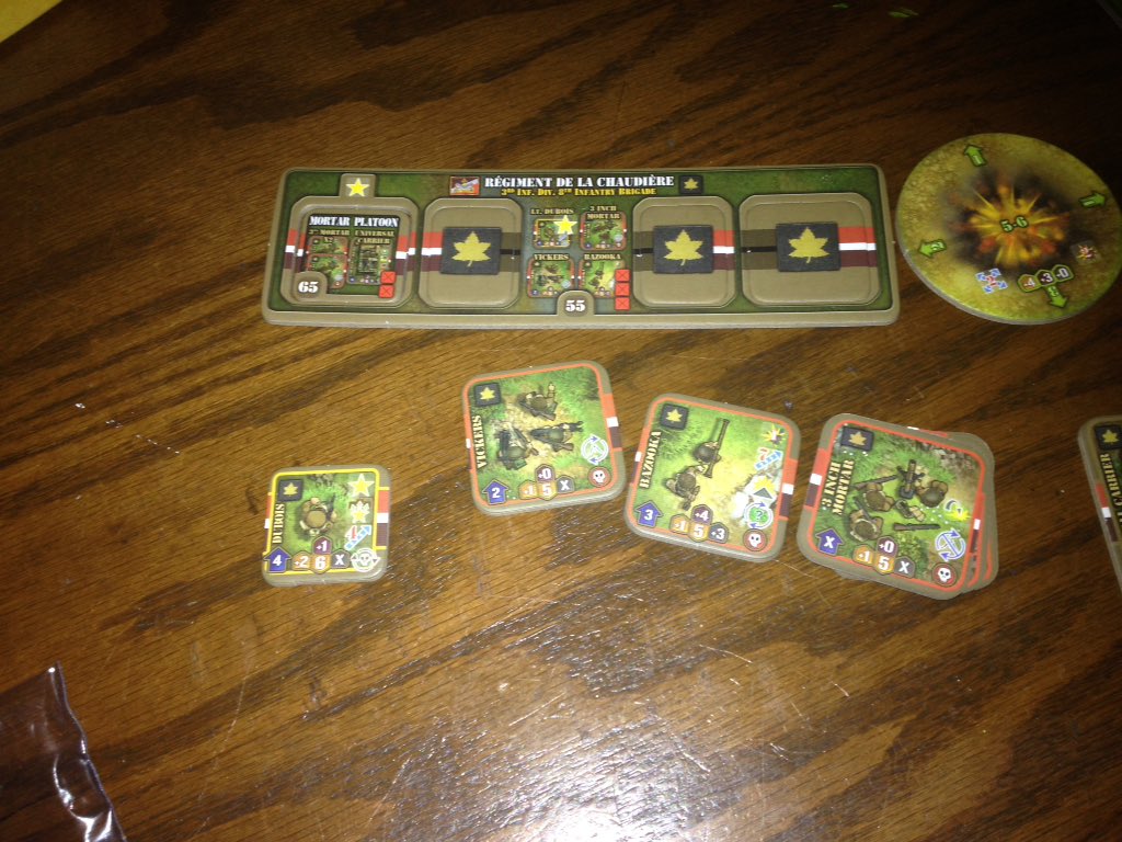 Playing Heroes of Normandie as Canadians. :) Can the Americans  <a href="/TheBGGuru/">The Board Game Guru</a> &amp; I defeat the Germans played by <a href="/spacenospace/">Jason Fawcett</a> ?