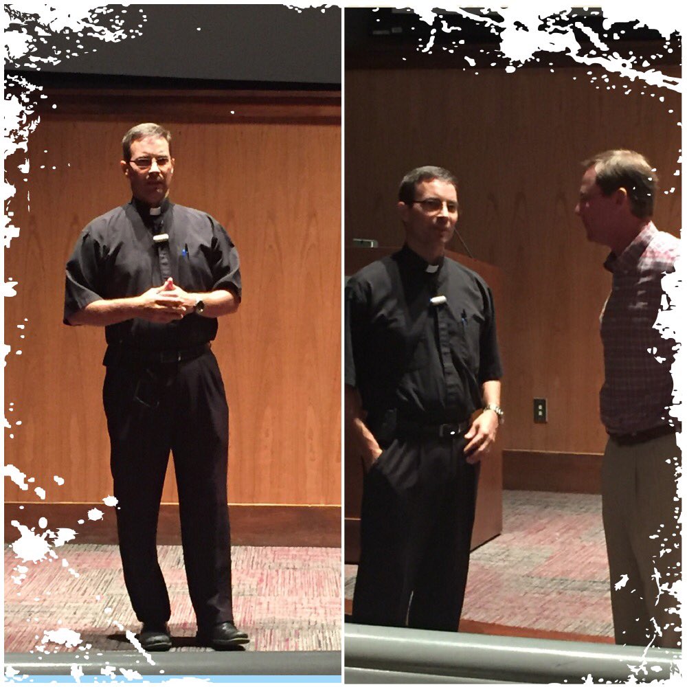 Bullybells's tweet photo. Diamond Dawg Great Father Burke Masters delivered an inspiring message! #thebaseballpriest #hailstatebb #bullybell #grandslam https://t.co/JnyQLiePfM