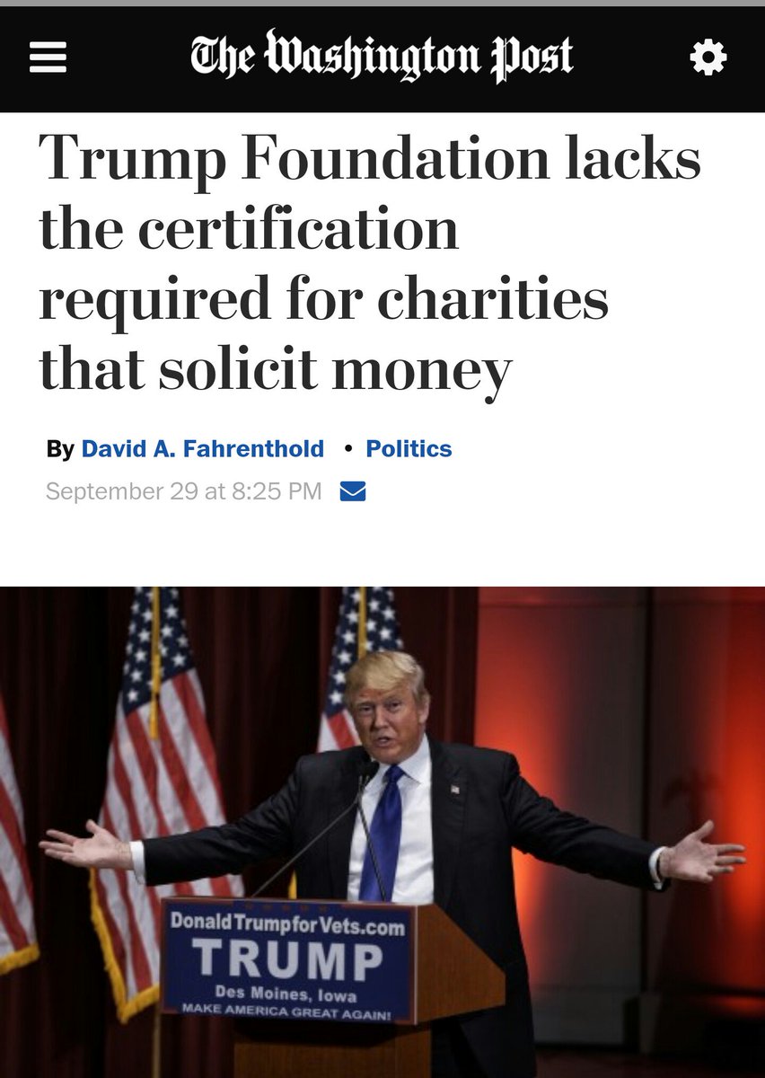 USAMINDJOB's tweet photo. #DonaldTrump Trump Foundation a #Fraud #FollowTrumpsMoney #TrumpInCuba #TrumpInRussia #TrumpInMexico #LockHimUp #Scampaign In it 4 himself https://t.co/Gl56bx5v6i