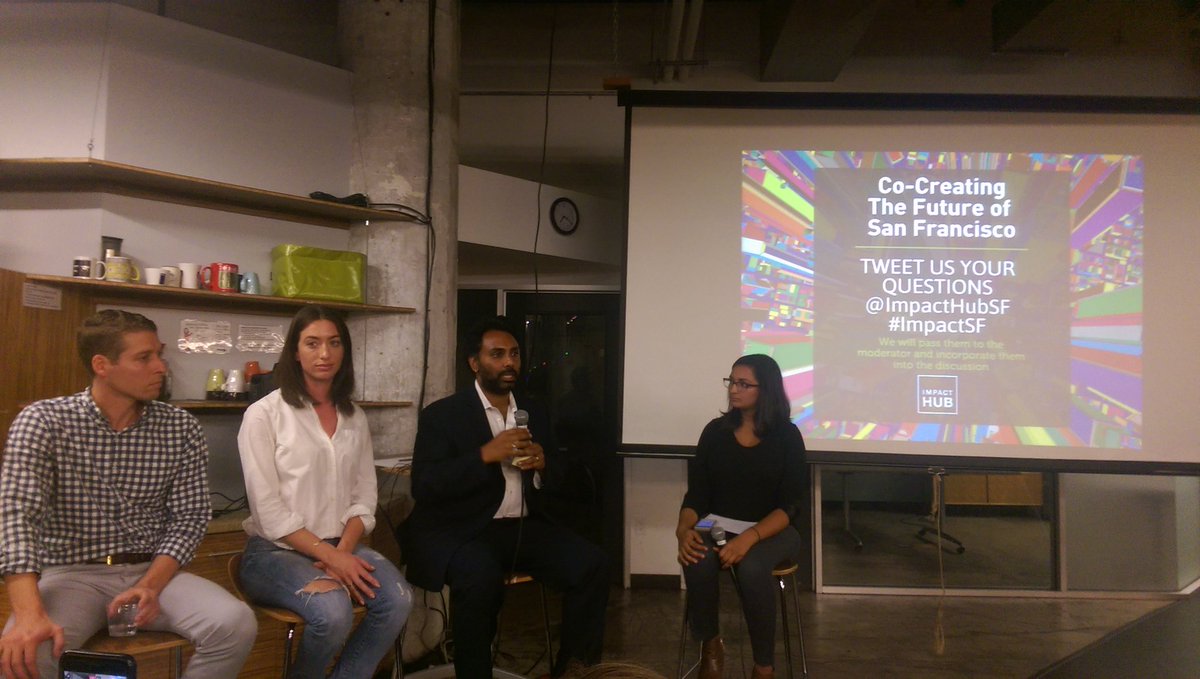 dr_pugh's tweet photo. Interesting discussion on housing and inequality in SF with @heysandhya at @ImpactHubSF https://t.co/gsdqiJcOIk