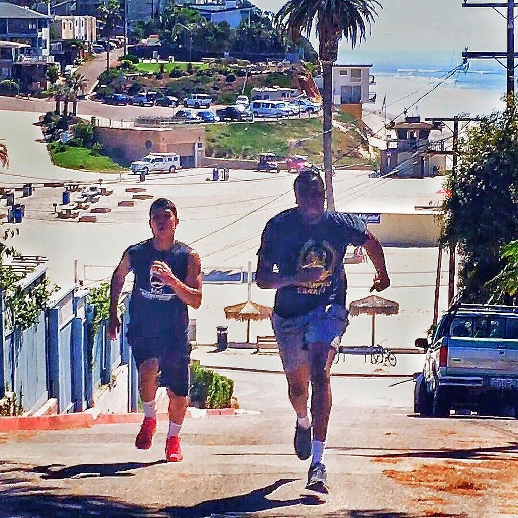 phillandman's tweet photo. Hill sprints and beach agility, solid effort from @realjoeldiaz and @kareemhackett #boxung… https://t.co/FG6IvQgD4m https://t.co/EtnKpHijAu