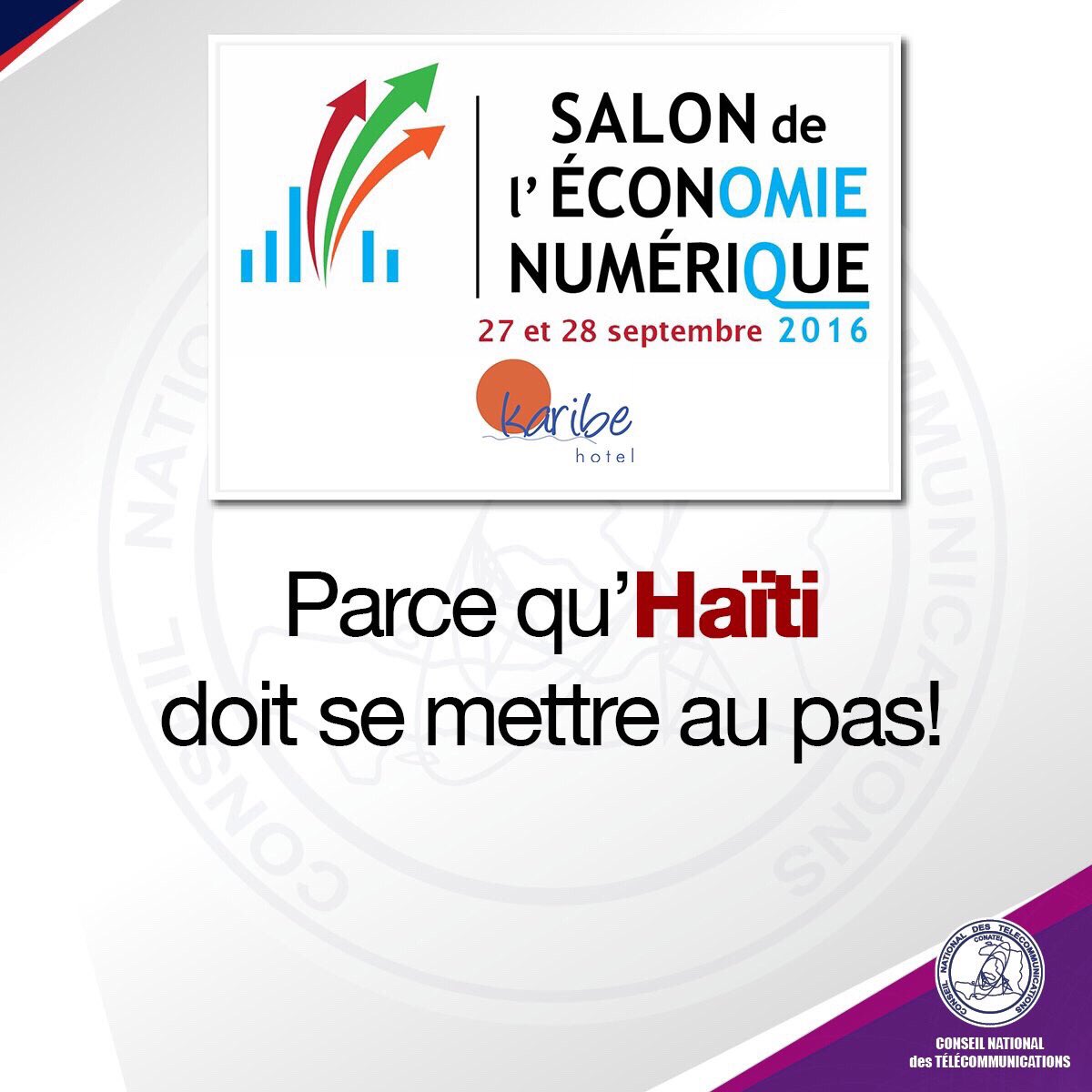 HBeaucejour's tweet photo. Salon de l'économie numérique TOTAL SUCCESS ...#sen2016 @juno7 @HAITITECHNEWSS @HTnumerique2030 @ConatelHT @ConatelHT @HACARABTECH https://t.co/9h3CgRFKEI