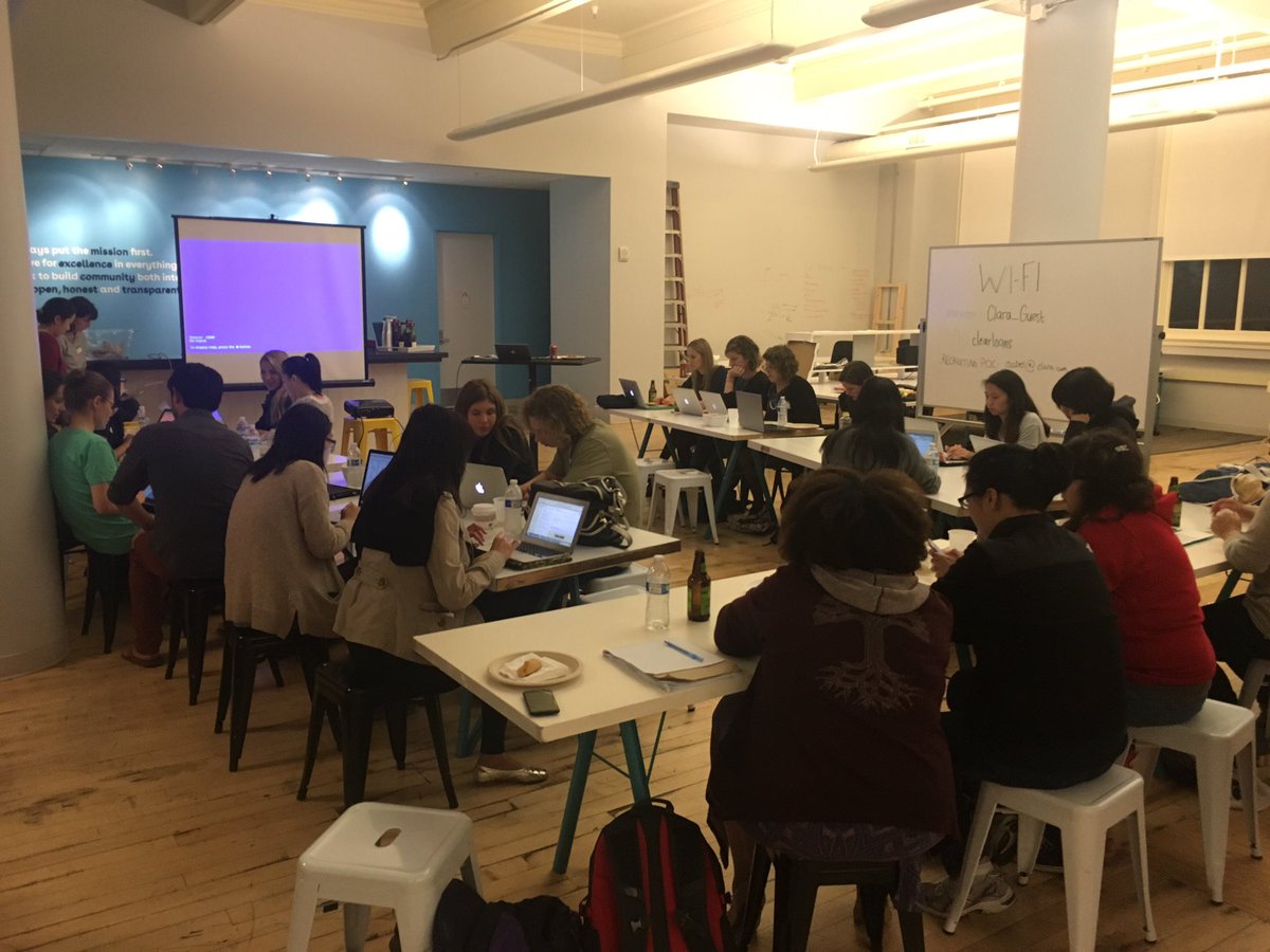 claralendingeng's tweet photo. Heads-down coding #WomenWhoCode https://t.co/bMW8lTavm6