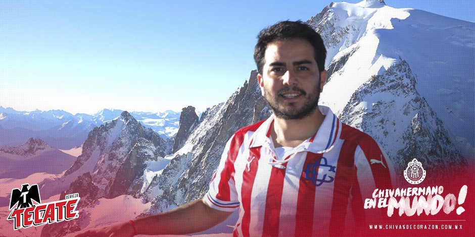 Chivas's tweet photo. ¡Aquí y en los Alpes Suizos, la Rojiblanca siempre en lo más alto! 😎 🙌 🇦🇹  #UnidosSomosCA3RONES https://t.co/7TM0cUdbk1