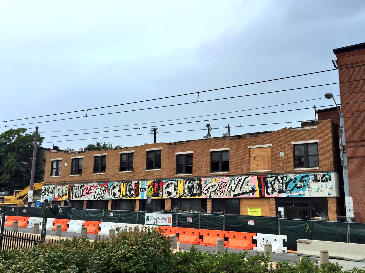 This week it was just a 2-story building...