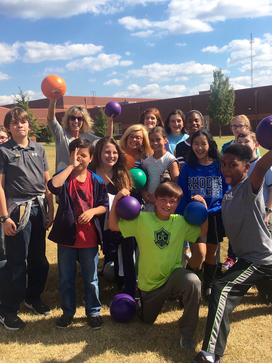 Love the teamwork and smiles!
#TeamDCS #lovemyjob #playislearningtoo #DCMSSpotlight #dodgeballfun