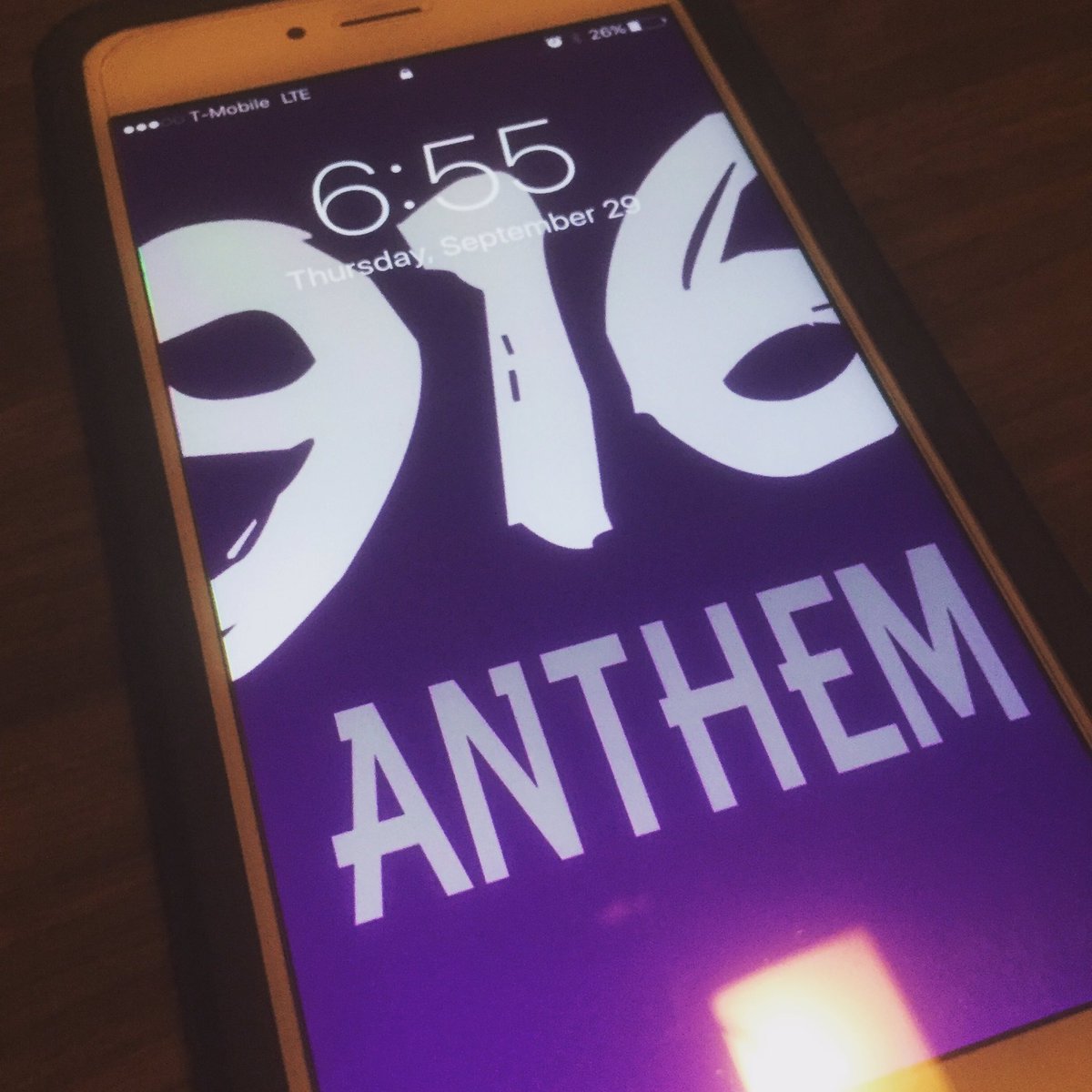 October 1, at the golden one center, if you're out on K street or in old sac and see our flyers, tag #916anthem for a free cd.
