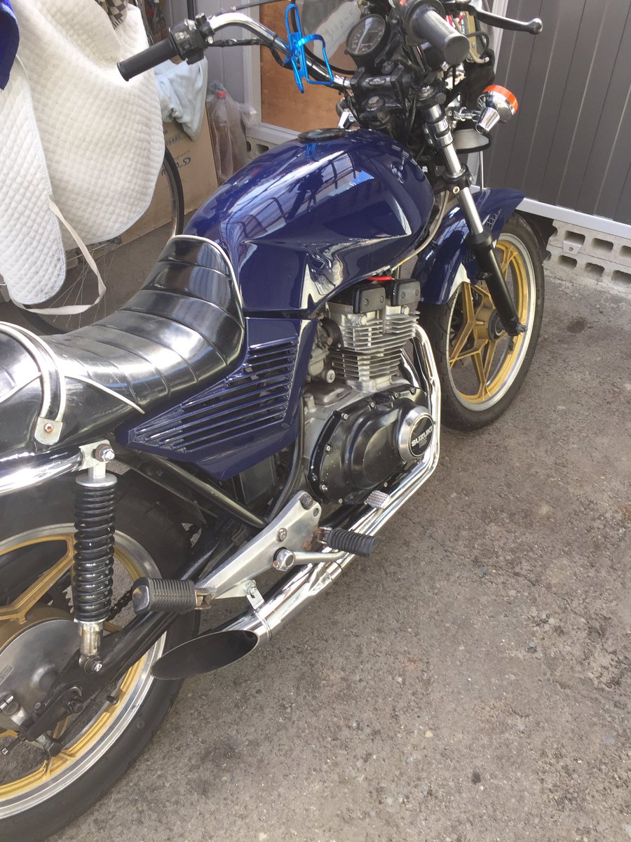 gsx250eハス切りマフラー gsx250eハス切りマフラー