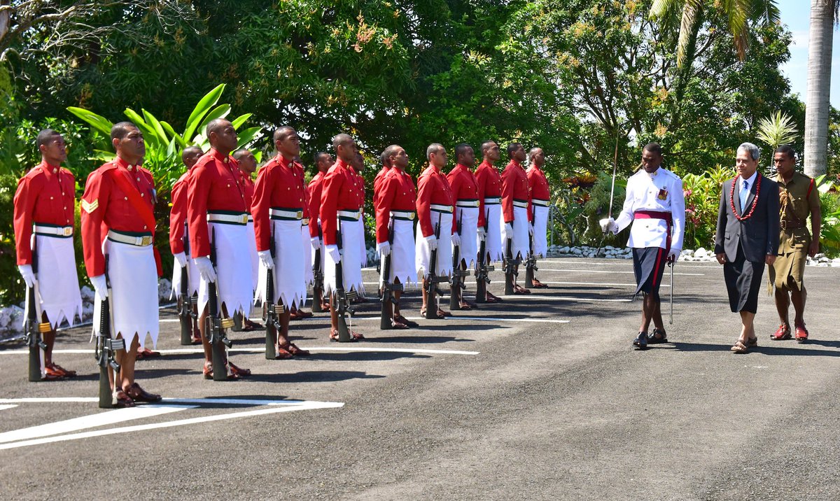 FijiGovernment's tweet photo. #BulaVinaka & #TalofaLava to Samoa's new envoy to #Fiji who presented his credentials this week at the State House https://t.co/VM2Nqekd6t https://t.co/zPdBSmY9Ff