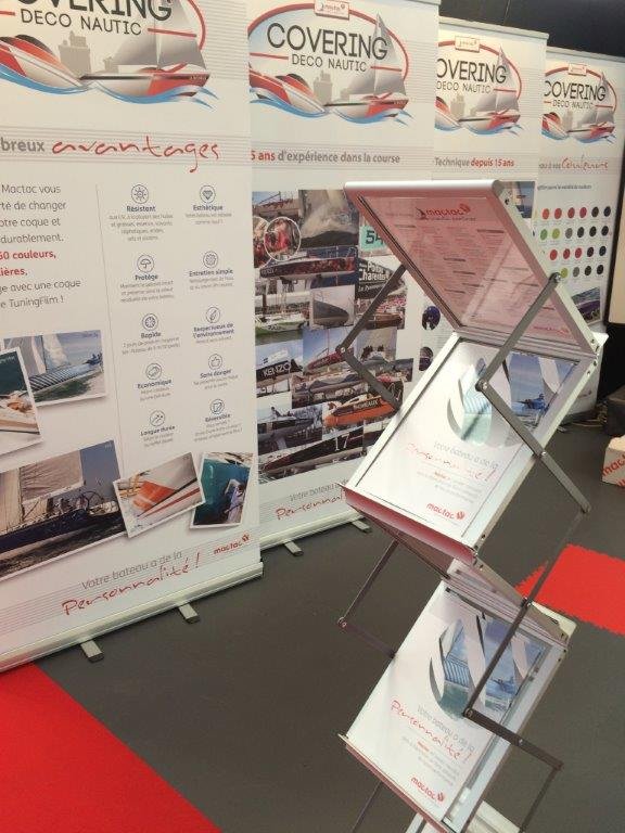 MACtac_France's tweet photo. Bienvenue sur le stand de notre Nautic Partner #CoveringDecoNautic au @GrandPavois. Démos de pose en #Mactac #TuningFilms tous les jours ! https://t.co/hcYwSQsqdA