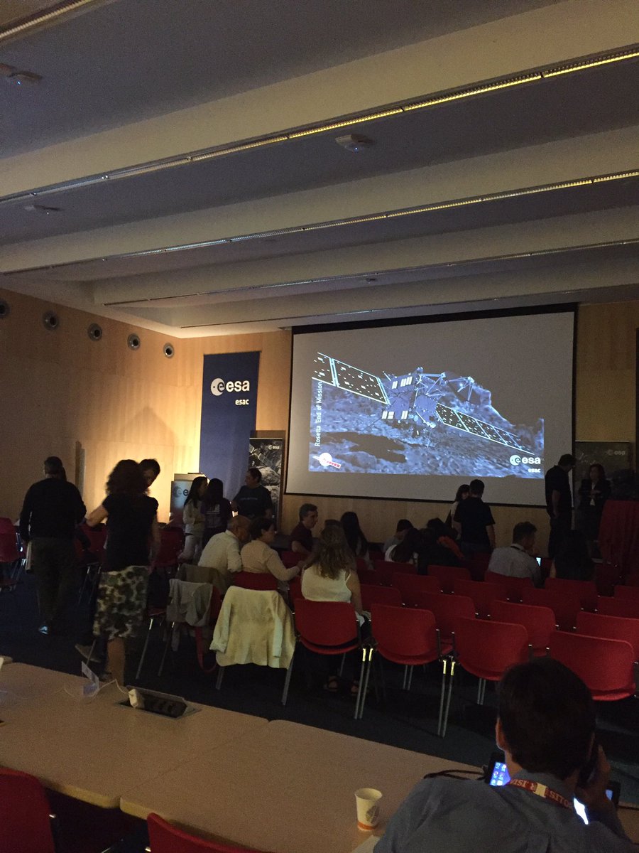 s_de_castro's tweet photo. #Rosetta Grand Finale Event at ESAC. Everything ready to say good-bye to Rosetta! https://t.co/fNCzjZKqE9