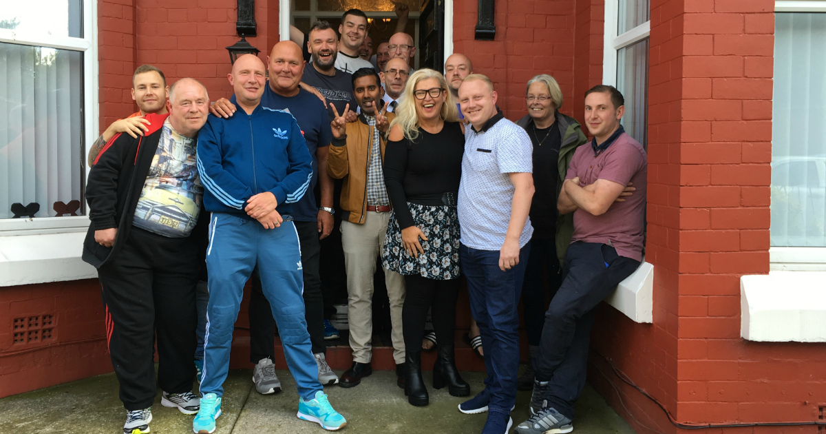 bbc5live's tweet photo. ‘We keep the door wide open’ 

Podcast special at UK’s first residential rehab centre for veterans @TomHarrisonOrg

https://t.co/kq56iPs7DE https://t.co/RGz457fHYR