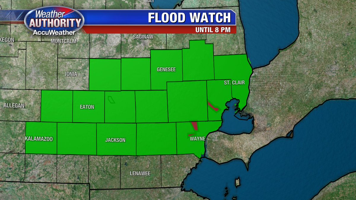 Flood Watch this morning as the potential for more flooding exists with bands of rain in the area. Be Safe!