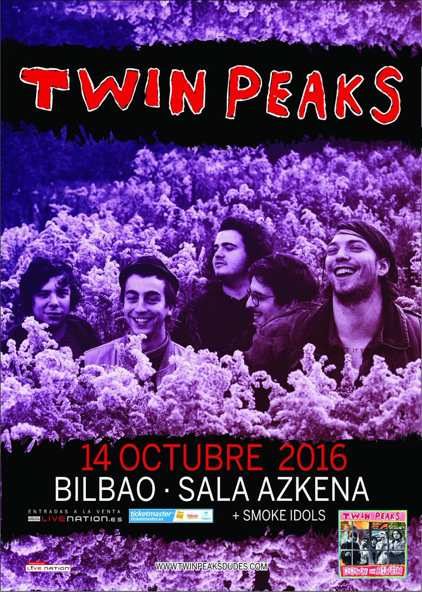 TWIN PEAKS, la banda de garage-punk y psicodélia que está en boca de todos, actuará el 14 Octubre en <a href="/AzkenaSala/">Sala Azkena Bilbao</a> de Bilbao <a href="/TwinPeaksDudes/">Twin Peaks Dudes 🌟</a>