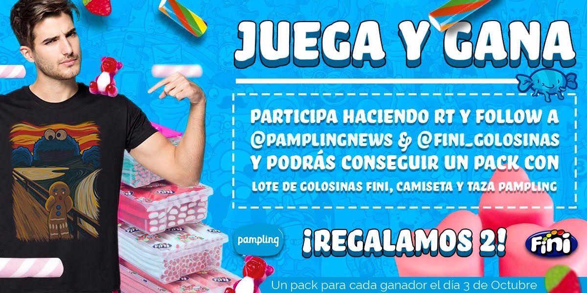 ¡Juega y gana! 
Regalamos 2 packs de lote de golosinas + taza + camiseta
Para participar
1️⃣Haz RT
2️⃣Sigue a <a href="/Fini_golosinas/">Fini Golosinas</a> y@PamplingNews