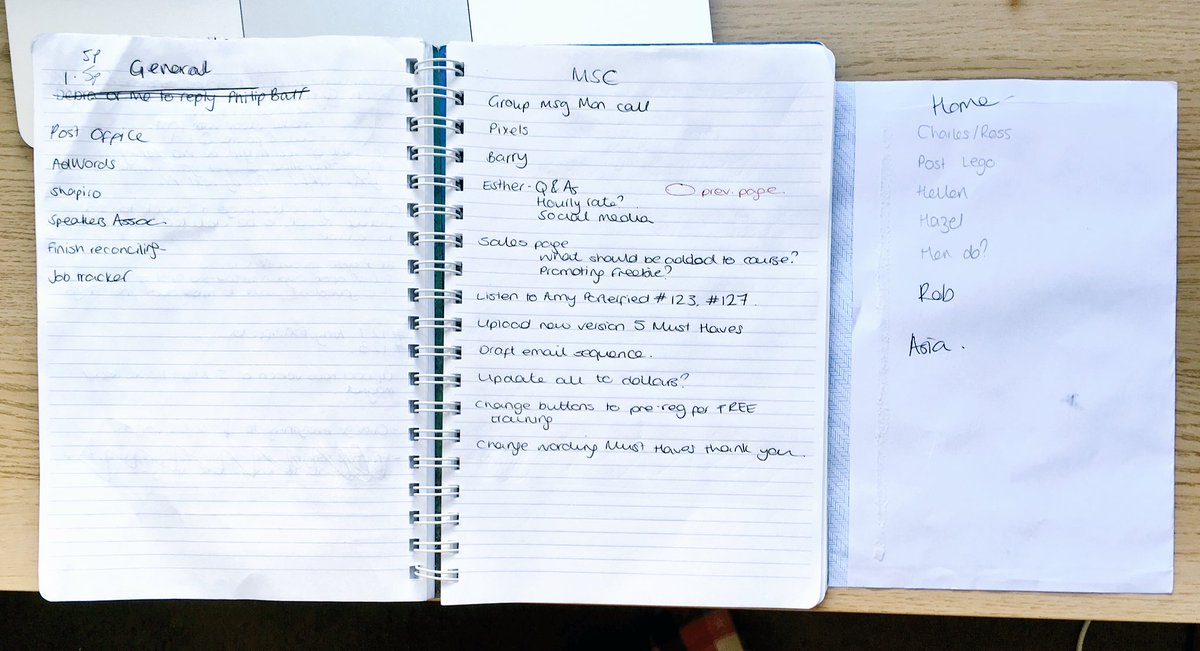 StefSpriggy's tweet photo. . @hayleybarnard Today I have 3 separate To-Do lists... I think I have a problem. https://t.co/fXmS2QD2LJ
