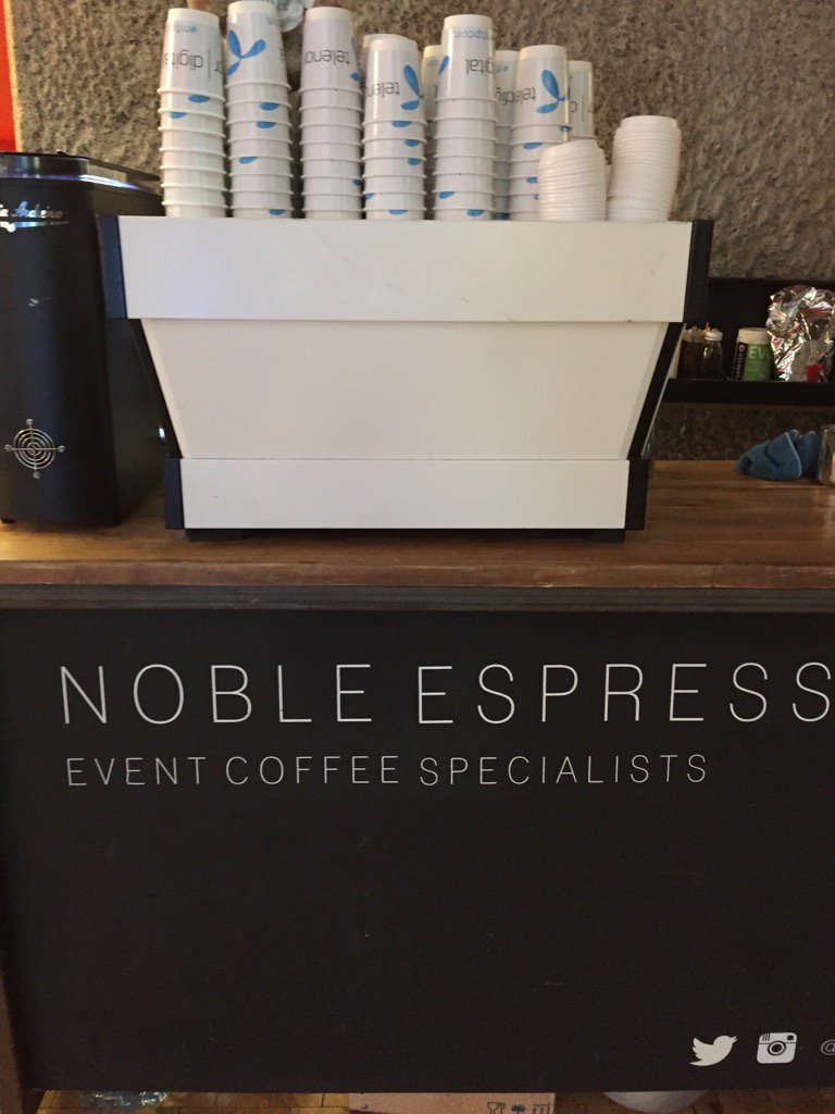 An event with proper coffee from <a href="/Noble_Esp/">Noble Espresso</a> , <a href="/ProjectDavis/">Holly Davis</a> you would love #mtpcon