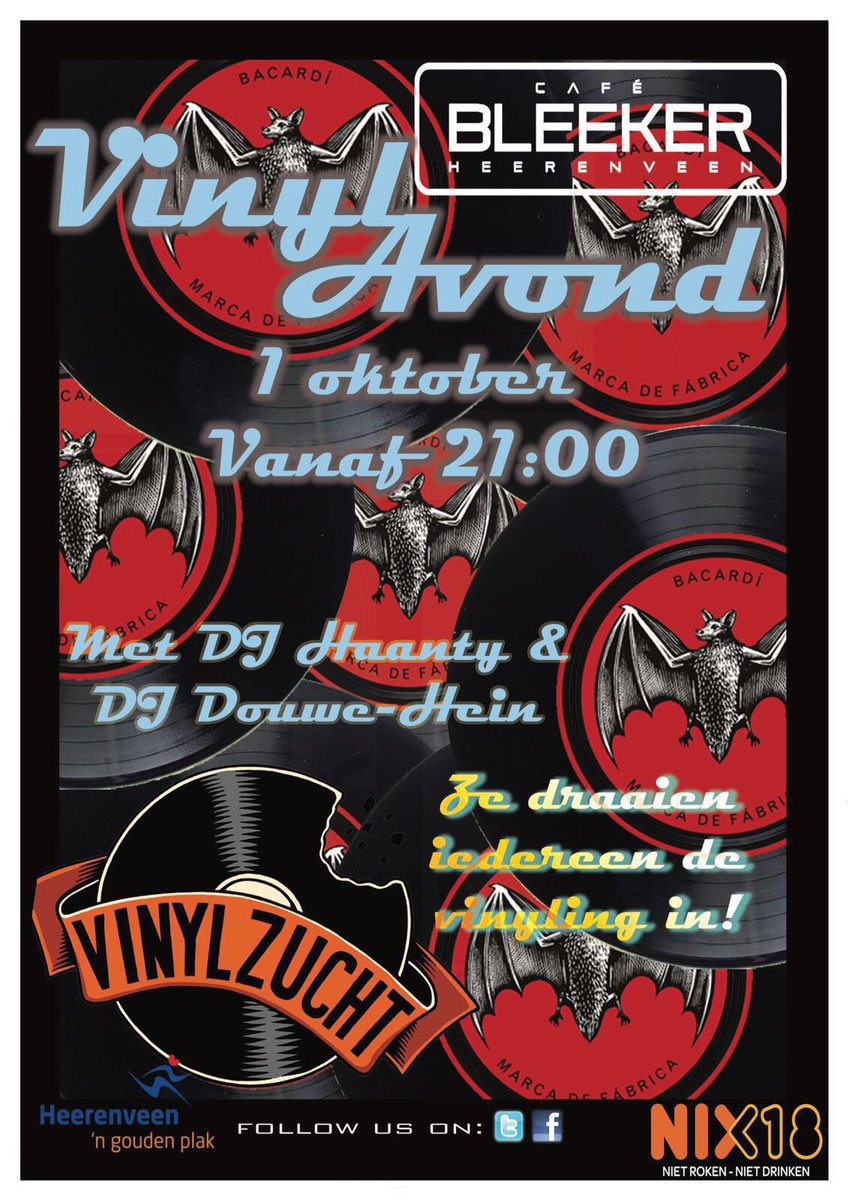 Nog 1 nachtje slapen... <a href="/vinylzucht/">Vinylzucht</a> <a href="/CafeBleeker/">Cafe Bleeker</a>