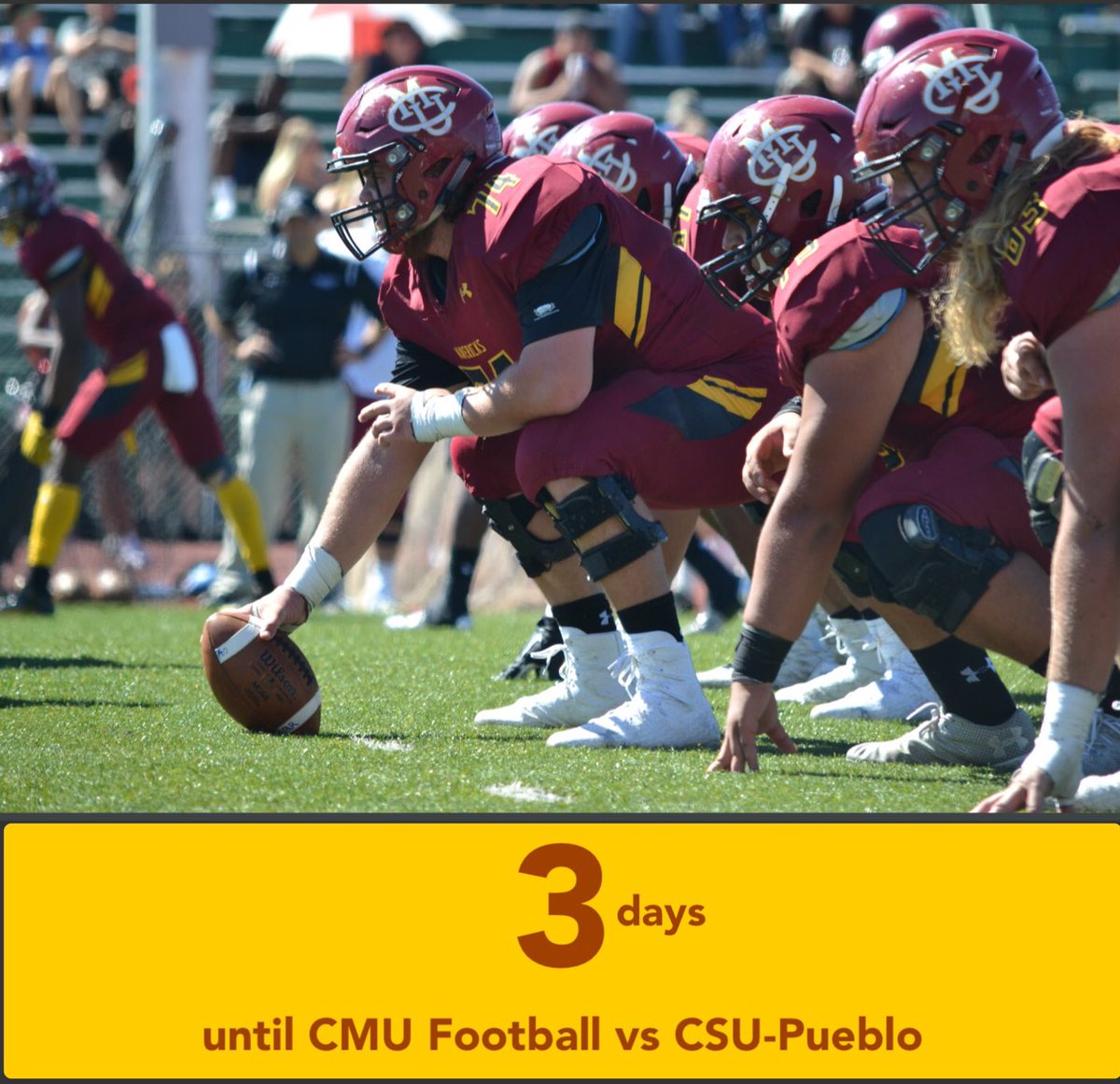 CMUMavericks's tweet photo. Getting Closer!!! 🏈🏈#rumblemavs https://t.co/FN0igew4kb