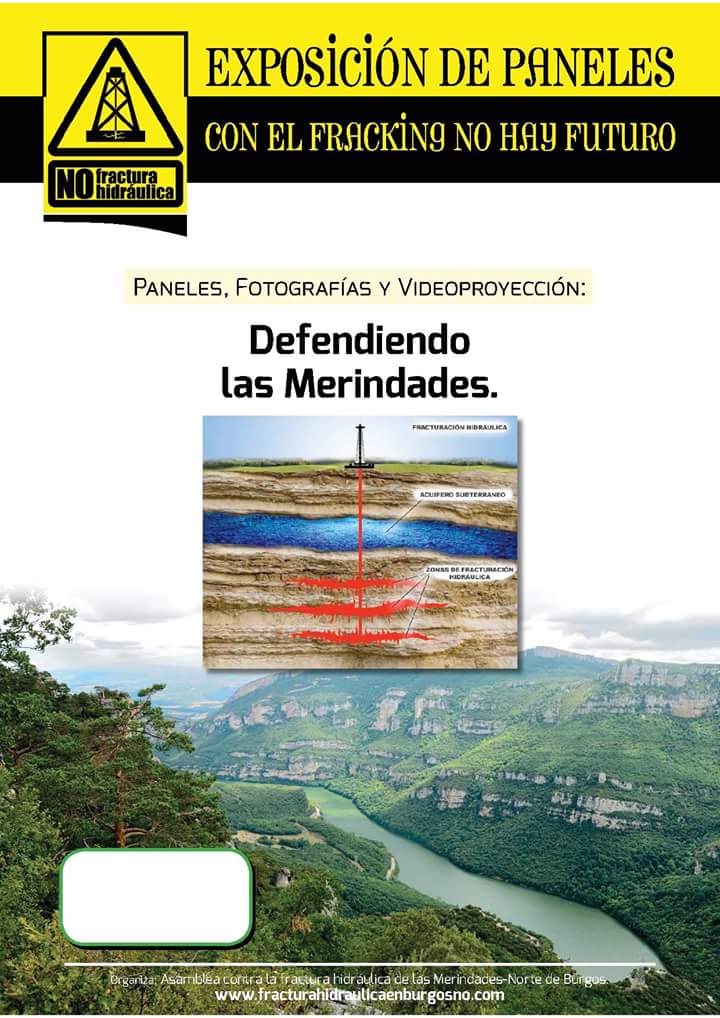 FrackMerindades's tweet photo. Exposición "Con el #fracking no hay futuro. #SOSMerindades ". Archivo del @VillarcayoMCV, #Villarcayo, hasta el 15/09/16 @FrackMerindades https://t.co/3J3kN65lKv