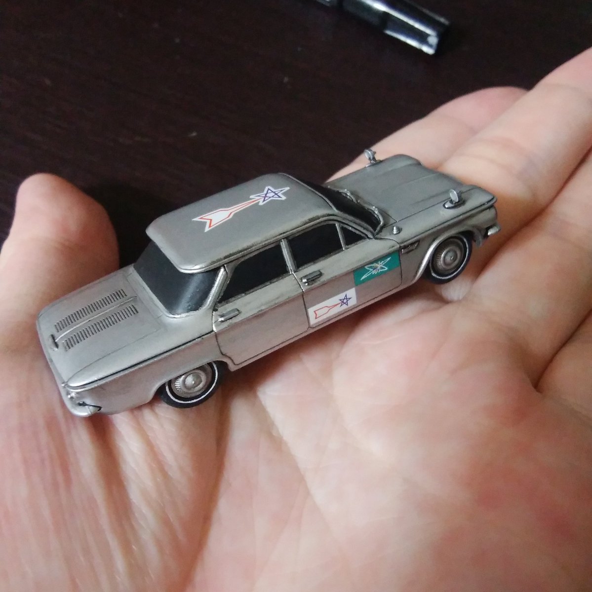 クサダ 気分転換にぱぱっと組んで塗ったメカコレの科学特捜隊専用車 これのプラモがこんな安価に買えるなんていい時代になったもんだ 科特隊専用車 ただの車なんだけど渋くてカッコいいぜ