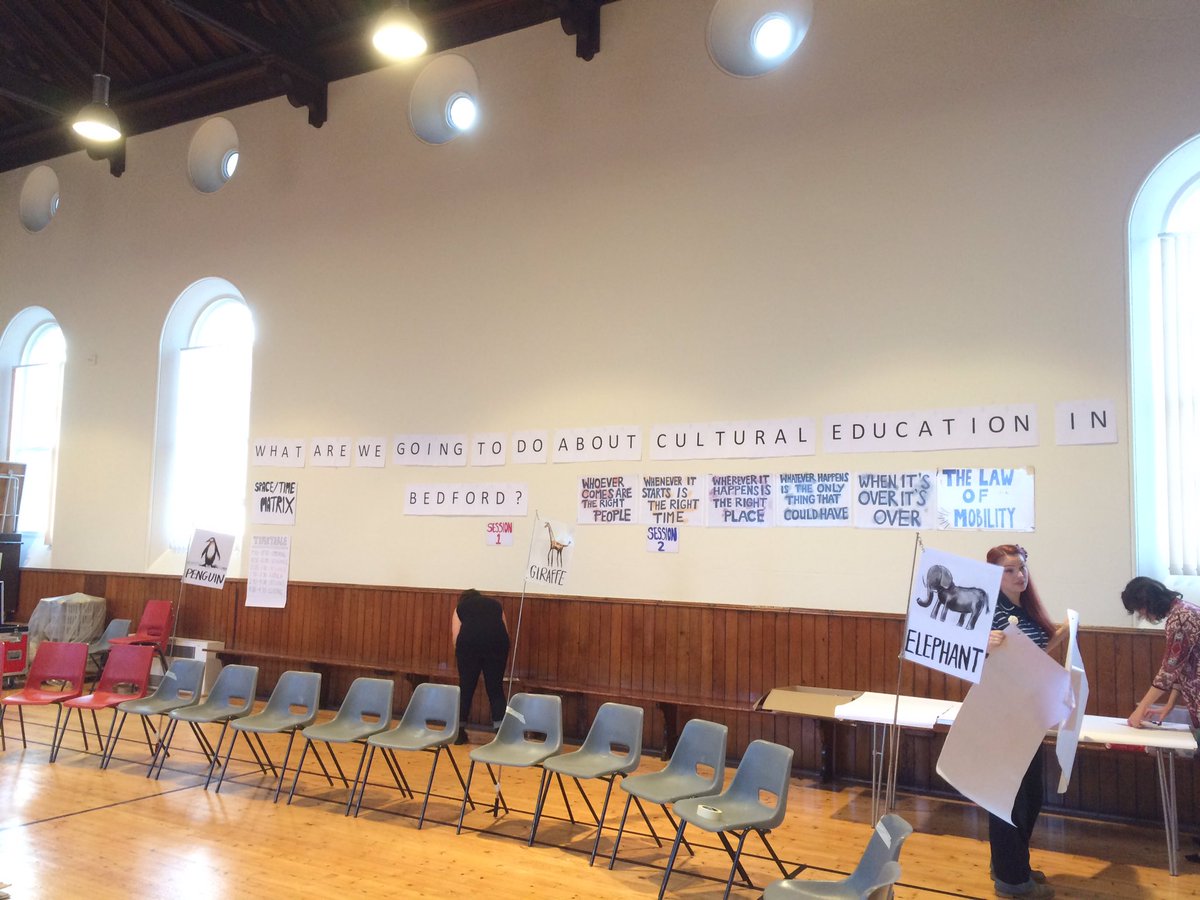 InvolveArts's tweet photo. Getting ready for Open Space - what are we going to do about cultural education in Bedford @BedfordCulture @ROHBridge @improbable1 https://t.co/kj0cunjsZN