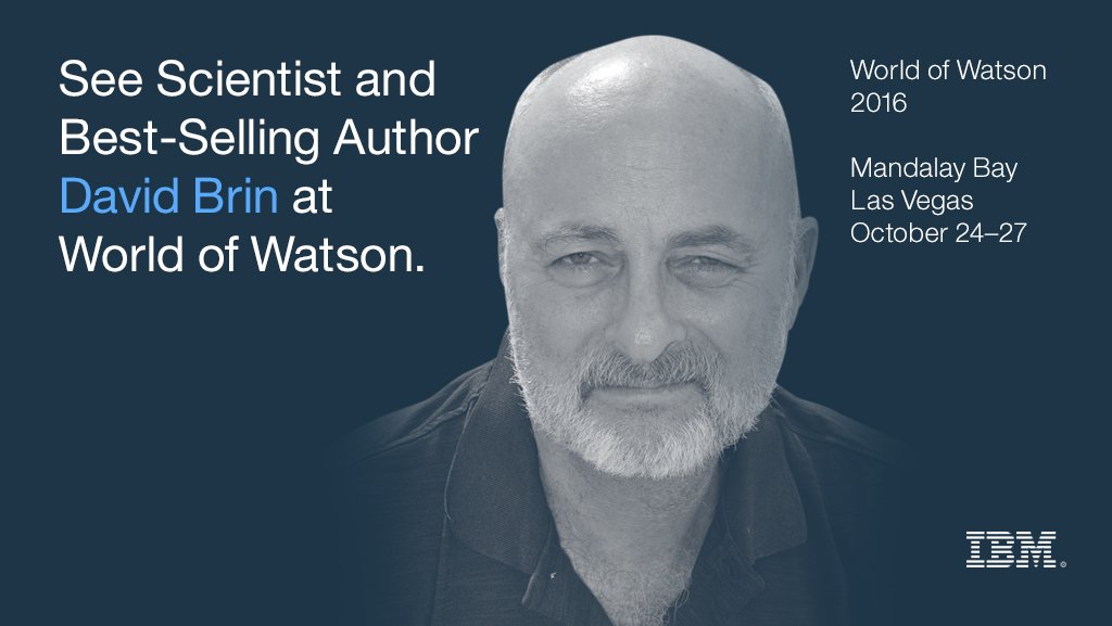 GMDesh's tweet photo. Want to know #bigdata future for #telecom?  Join @DavidBrin famous scientist &amp; award winning author @ibmwow next month https://t.co/3tQ1gqmAuR