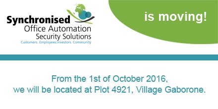 SyncOfficeAuto's tweet image. Our contact number +267-3166644. email will remain the same customerfeedback@synchronised.co.bw or jmatlhagela@synchronised.co.bw .