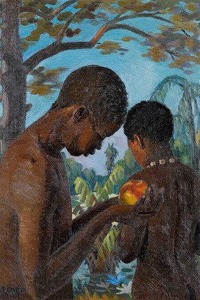 therealGnlzamba's tweet image. If Adam and Eve were from Gomba !!!! #GNLZambasObservation #loversofart #PaintingWithDreams #DreamingInColor