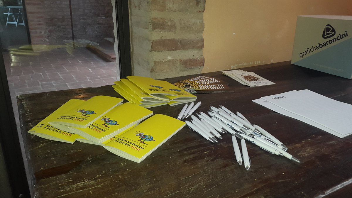 Stoleggendo's tweet photo. #stoleggendo il programma di #Internazionale  a Ferrara.. Al via la decima edizione! 
#IntFe16 #Ferrara #Salastampa #palazzodellaRacchetta https://t.co/4Vq1ZJx3Mg