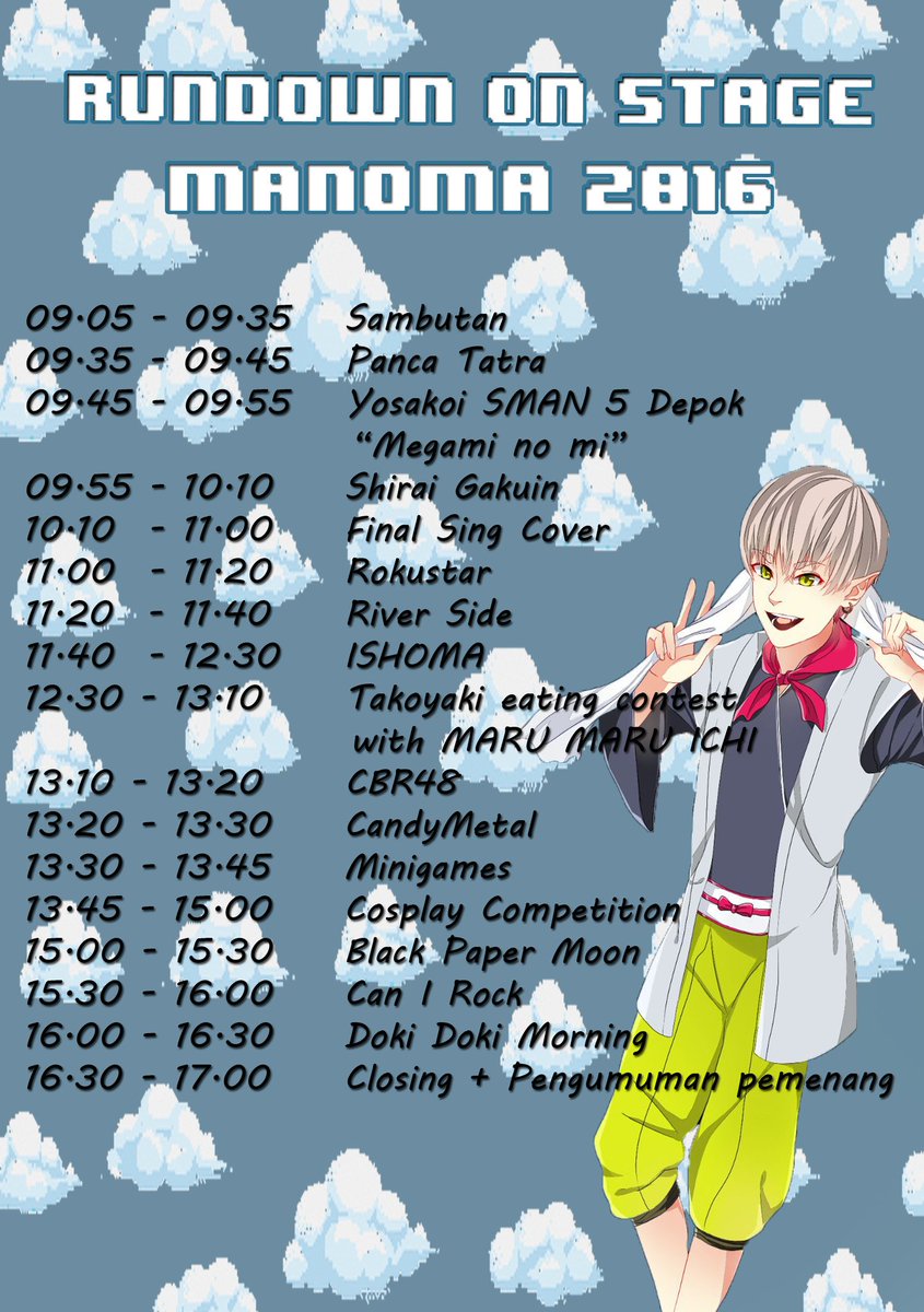 Ini dia buat yang penasaran rundown kita besokkkk ^-^