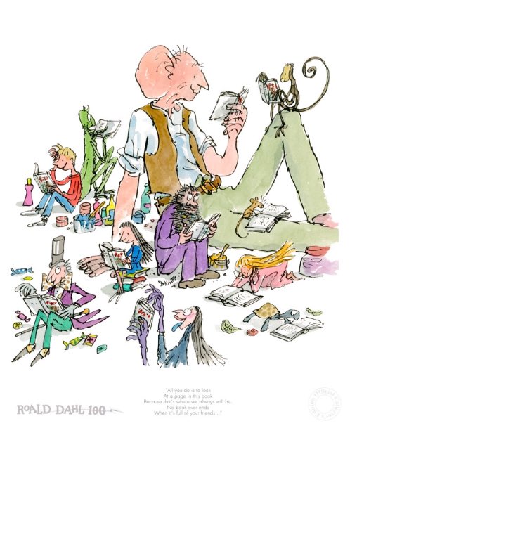 We now have Roald Dahl official collectors illustrations by Quentin Blake!!!
100th Birthday Edition £275
