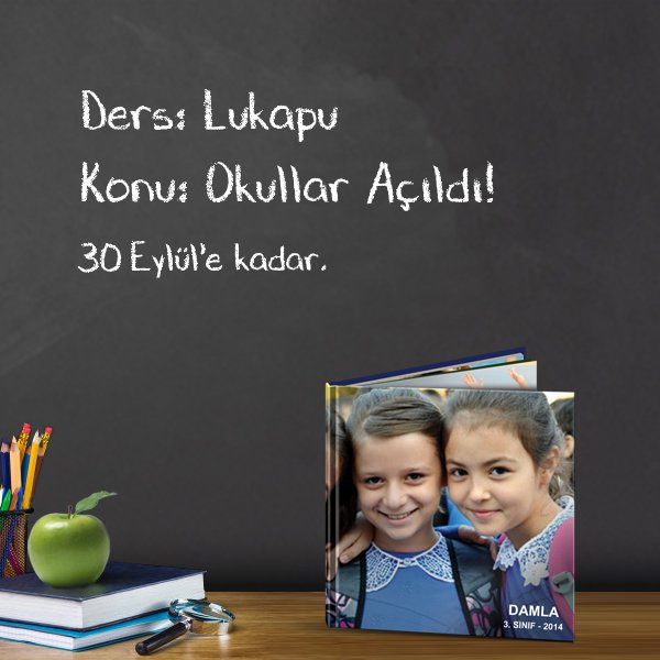 Lukapu's tweet photo. BUGÜN SON GÜN!
Büyük Kare ve Klasik Fotokitaplarda 75 TL'ye varan indirimler
Kampanyadan yararlanmak için:
https://t.co/IrNhtd84PG https://t.co/qm30Y1Qqsu