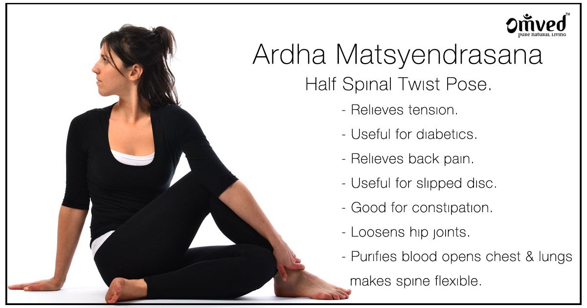 Seated Half Spinal Twist | Ardha Matsyendrasana | Yoga Pose - YouTube