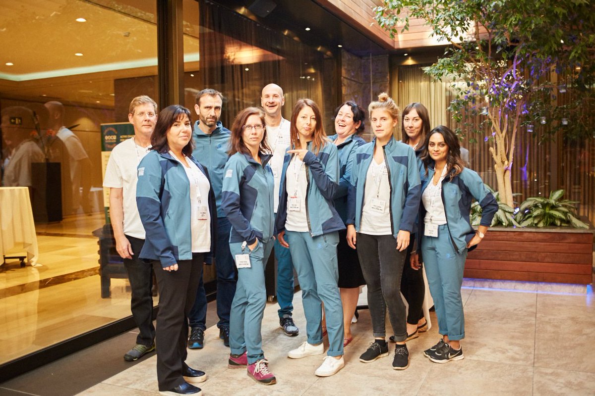 euoutdoorsummit's tweet photo. #EOS2016 team photos in our lovely @blackyak_korea kit. We didn't all quite nail the serious poses in pic two! https://t.co/T3FfVN1Ksm