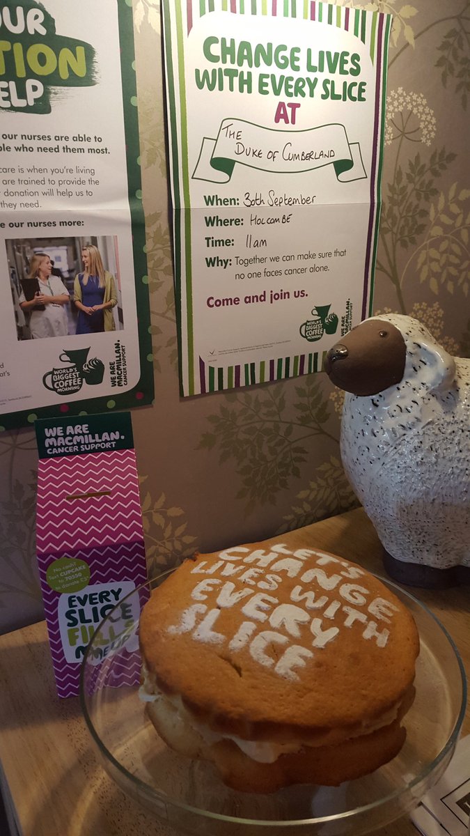 Be prepared to put the diet on hold today. #MacmillanCoffeeMorning #worldsbiggestcoffeemorning starts at 11am.
