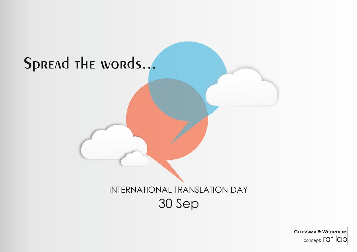 Glossima's tweet photo. Thank you colleagues!!!
Thank you clients!!!
#Glossima #HappyInternationalTranslationDay https://t.co/5eG96Lc0bw