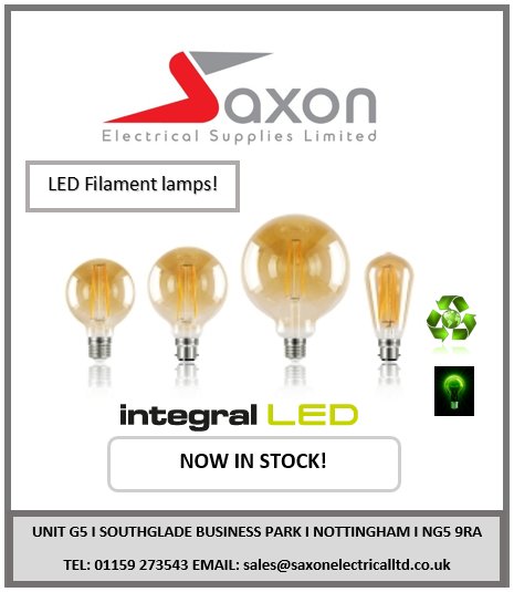SaxonElec's tweet image. LED Filaments from the #sunset range from #integralled Now in stock at Saxon Electrical Supplies #nottingham #led #filament #diyer #vintage