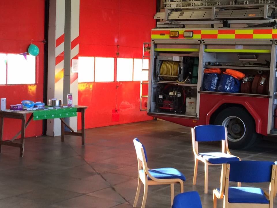 All ready for #McMillanCoffeeMorning at Newquay Community Fire Station