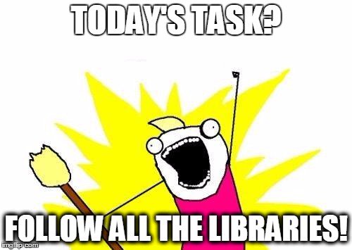 DerbyshireLibs's tweet photo. It's #FollowALibrary day! Awesome libraries to follow? @hull_libraries @derbylibraries @STHLibraries @readingnottm @nottslibraries & more! https://t.co/e4QOBZvxWN