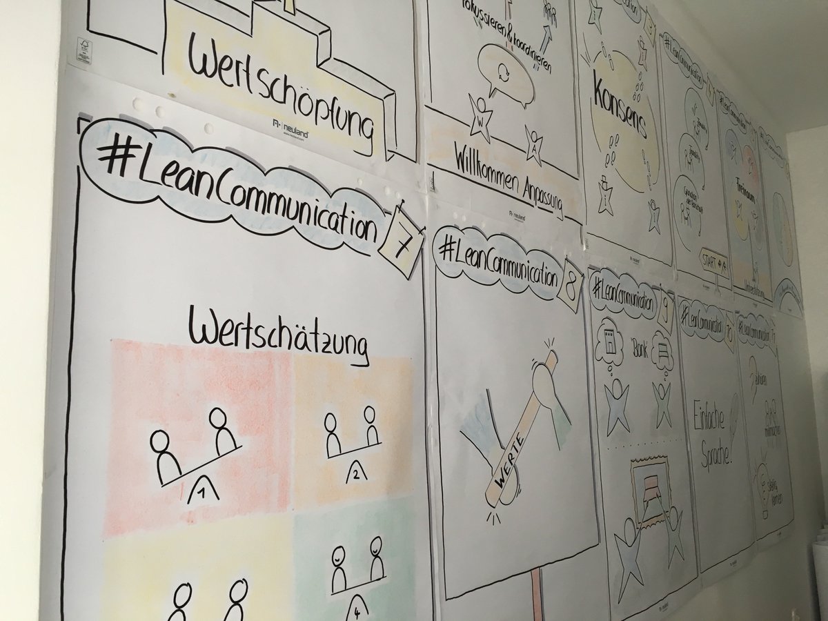 DieEinheitDE's tweet photo. #LeanCommunication ist vielseitig einsetzbar. Zum Beispiel als #Tapete in unserem Büro 😄 https://t.co/BOWjx1eGns