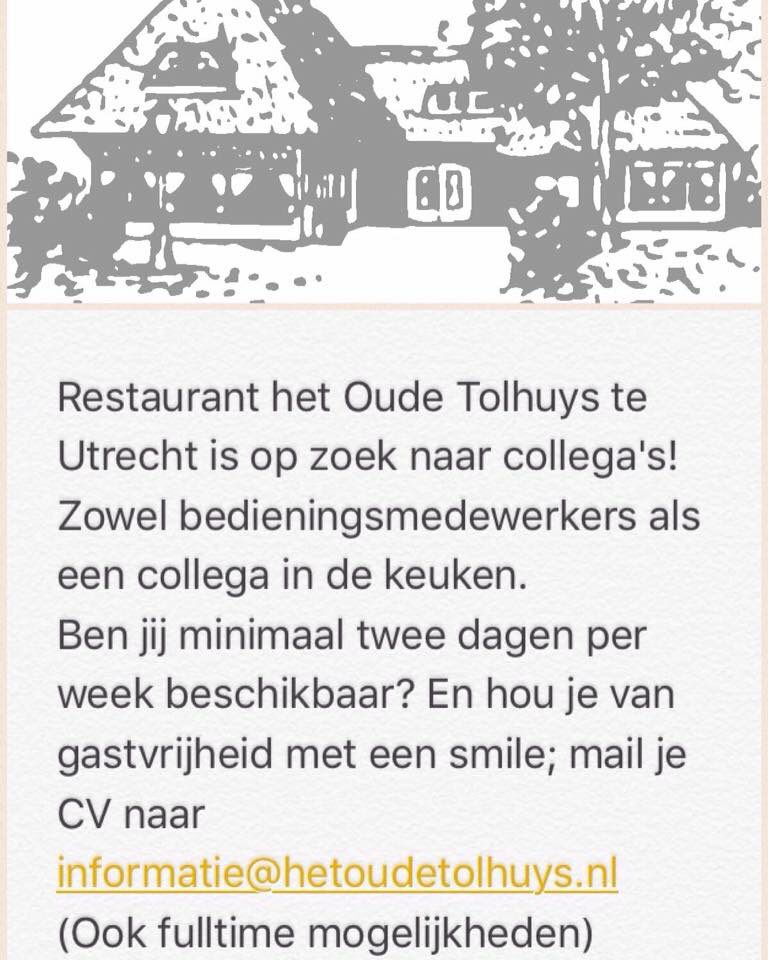 #horecavacature #gezocht #horecatoppers